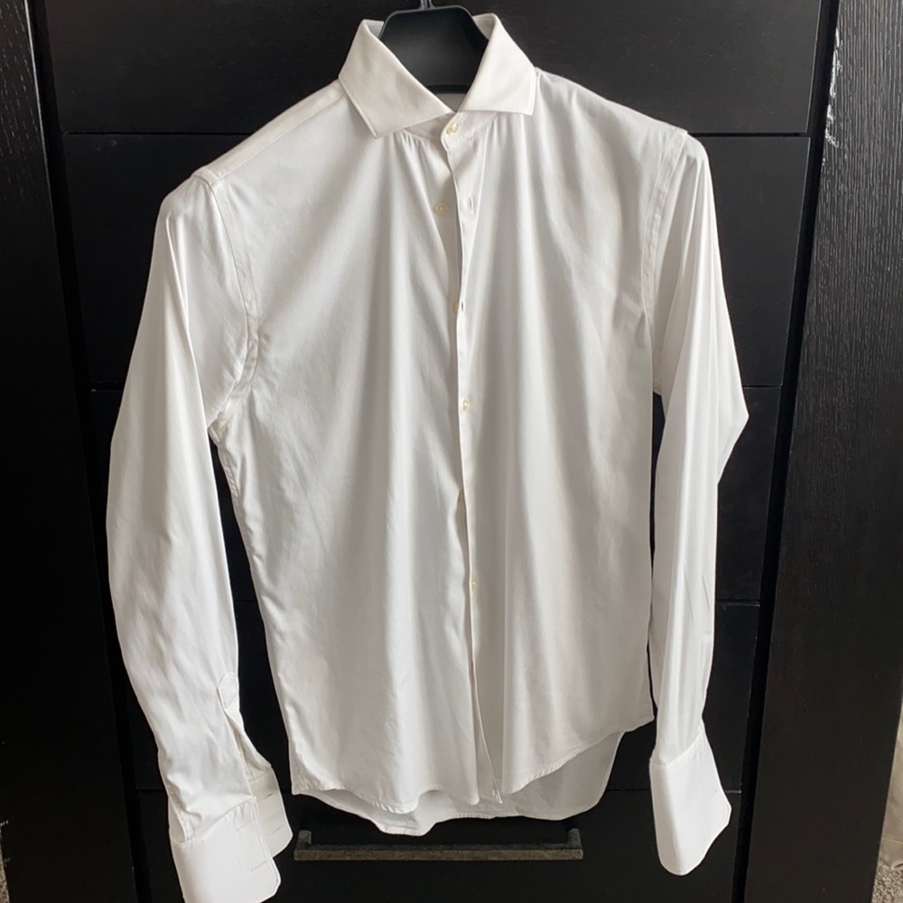 ZARA Men’s White Dress Shirt - French Cuffs